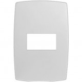 Placa para 1 Módulo Horizontal Sem Suporte 4X2 - HOME BRANCA